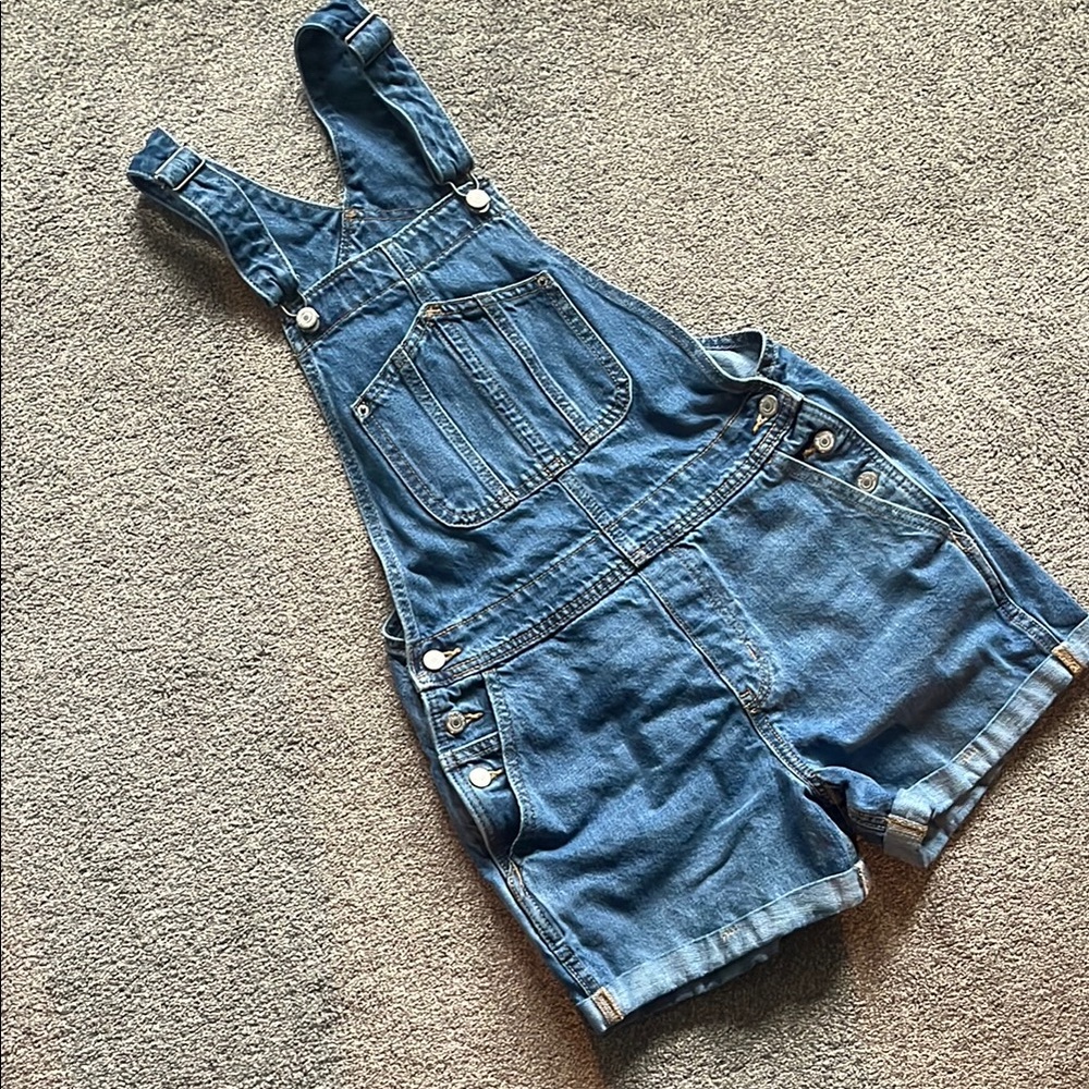 Old Navy Denim Overall Shorts